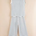  Avery Stripe Casual Wide Leg 2pcs