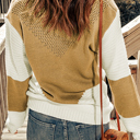  Avery tone Chevron Pullover Sweater