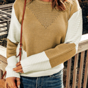  Avery tone Chevron Pullover Sweater
