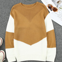  Avery tone Chevron Pullover Sweater