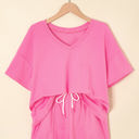  Avery Top and Patchwork Drawstring Shorts Set