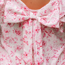  Aya Bow Back Square Blouse