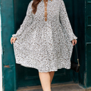  Ayah Sleeve Loose Mini PLUS Dress