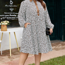  Ayah Sleeve Loose Mini PLUS Dress