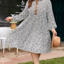  Ayah Sleeve Loose Mini PLUS Dress