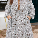  Ayah Sleeve Loose Mini PLUS Dress