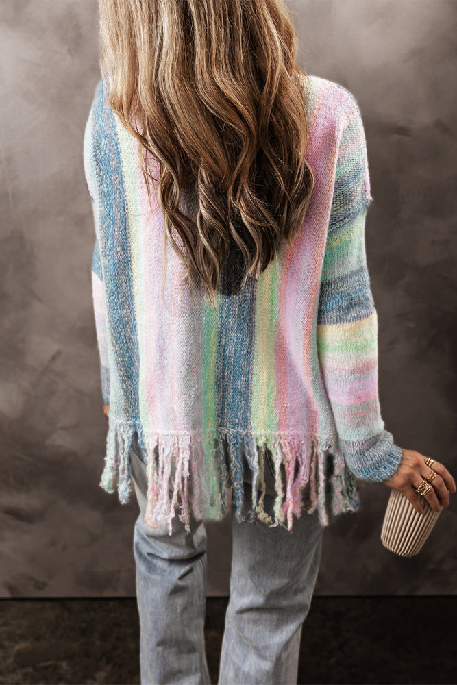 Aylani Fringed Tunic Sweater