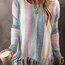  Aylani Fringed Tunic Sweater