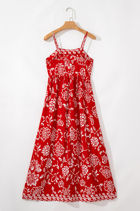 Aylin Floral Spaghetti Strap Maxi Dress