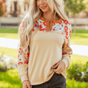  Azari Plaid Patchwork Casual Top