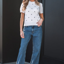  Azariah Bubble Short Sleeve Sweater