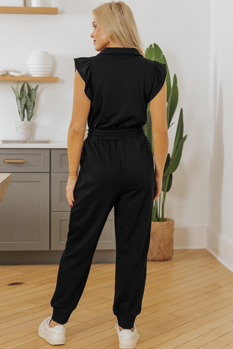 Azariah Drawstring Elastic Waistband Jumpsuit