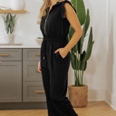  Azariah Drawstring Elastic Waistband Jumpsuit