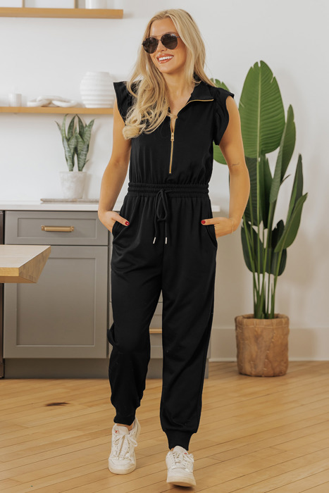 Azariah Drawstring Elastic Waistband Jumpsuit