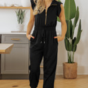  Azariah Drawstring Elastic Waistband Jumpsuit