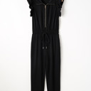  Azariah Drawstring Elastic Waistband Jumpsuit