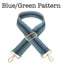 Blue/Green Pattern Bag Straps