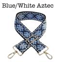 Blue/White Aztec Bag Straps