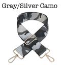 Gray/Silver Camo Bag Straps