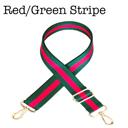 Red/Green Stripe Bag Straps