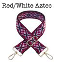 Red/White Aztec Bag Straps