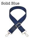 Solid Blue Bag Straps