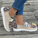  Bailee Vintage Aztec Lace-up Flat Shoes