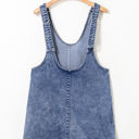  Baylee Sleeveless U Neck Patched Pocket Denim Romper
