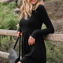  Beajena Long Sleeve Mini Dress