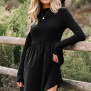  Beajena Long Sleeve Mini Dress