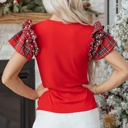  Beatriz Ruffle Short Sleeve PLUS Blouse