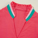  Becky V Neck Short Sleeve Blouse