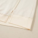  Beige Plus Size Multicolor Plaid Patchwork Sleeve Pullover Top