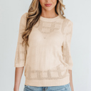  Belen Knit Short Sleeve Sweater