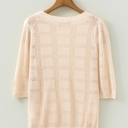  Belen Knit Short Sleeve Sweater