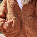  Bethany Up Hooded Sherpa Jacket