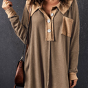  Bianca Waffle Knit Long Sleeve Top