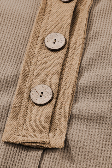 Bianca Waffle Knit Long Sleeve Top