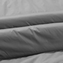  Black Hooded Long Quilted Vest PLUS Coat