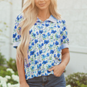  Blair Collared Short Sleeve Blouse