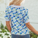  Blair Collared Short Sleeve Blouse