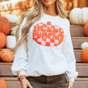  Blair Halloween Pumpkin Patched Pullover Sweatshirt