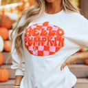  Blair Halloween Pumpkin Patched Pullover Sweatshirt