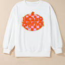  Blair Halloween Pumpkin Patched Pullover Sweatshirt