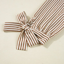  Blair Tied Cuffs Seersucker Blouse