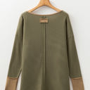  Blake Waffle Textured Tunic Henley Top with Slits
