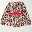  Blatara Balloon Sleeve Babydoll Blouse