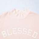 Blessed Embroidered Mock Sweatshirt