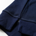  Blue Stripe Contrast Stitched Detail Color Block Patchwork Plus Size Sweatshirt