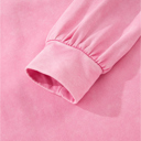  Bonbon Waffle Bowknot Patchwork Graphic Mineral Wash Plus Size Sweatshirt